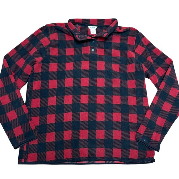 Duluth Trading Co Plaid Fleece Pullover - Picture 1 of 7